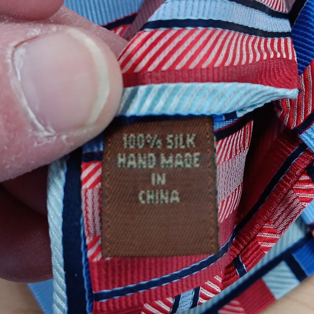 Tasso Elba Multicolor Striped Tie - Picture 4 of 4
